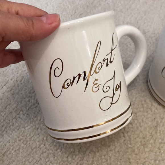 Two oversize Christmas mugs. Comfort & Joy. NWT new - Picture 2 of 6